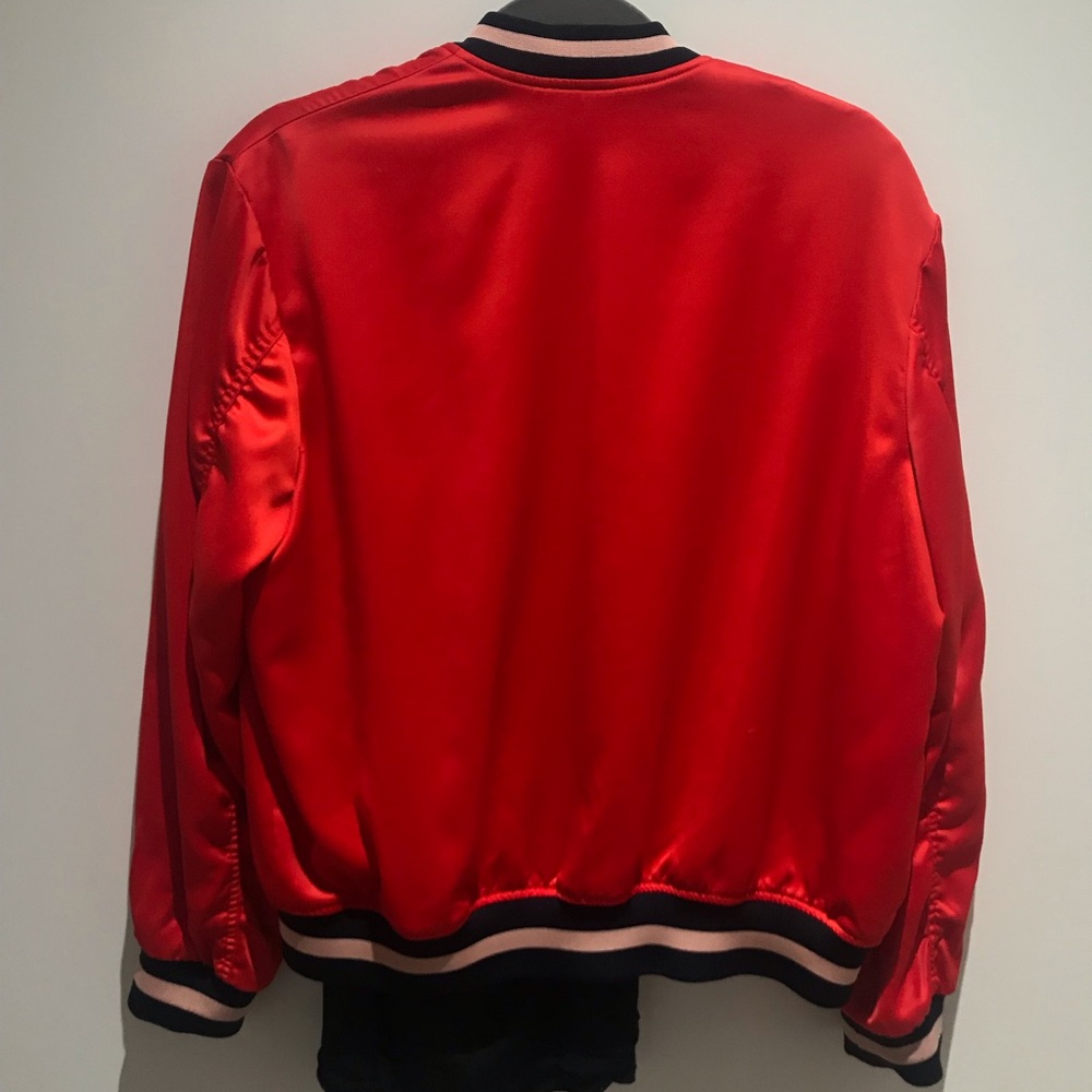 H&M Red bomber jacket - Picture 6 of 7